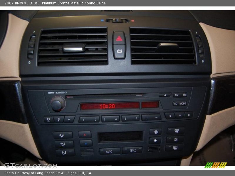 Platinum Bronze Metallic / Sand Beige 2007 BMW X3 3.0si