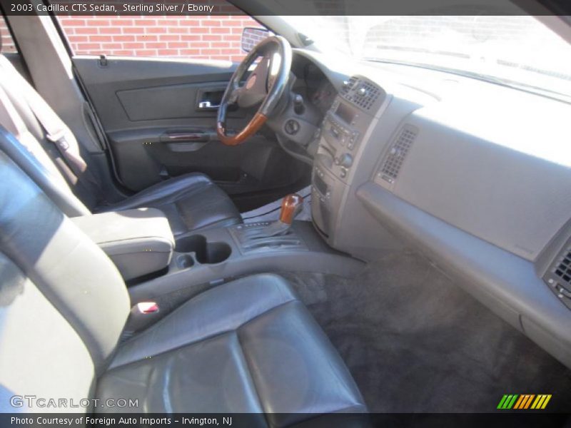 Sterling Silver / Ebony 2003 Cadillac CTS Sedan