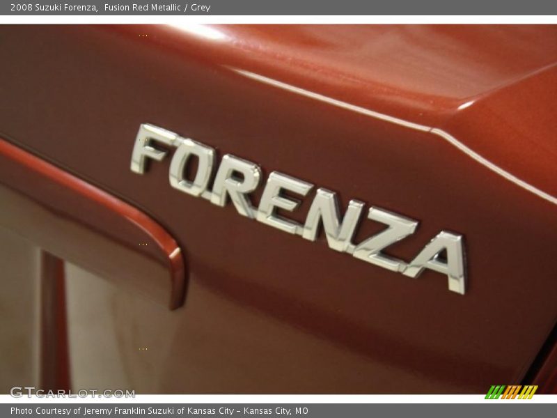 Fusion Red Metallic / Grey 2008 Suzuki Forenza