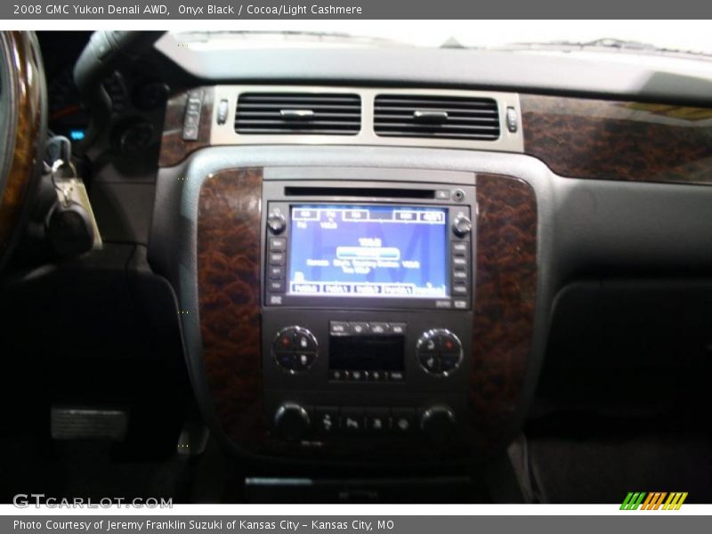 Onyx Black / Cocoa/Light Cashmere 2008 GMC Yukon Denali AWD