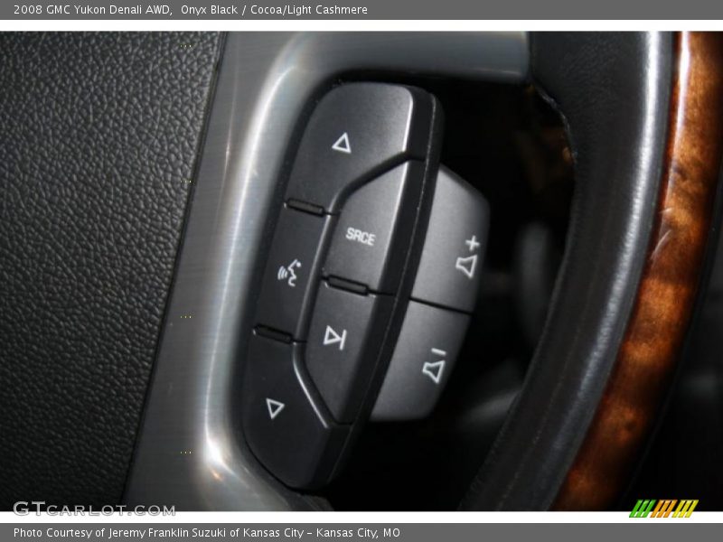 Onyx Black / Cocoa/Light Cashmere 2008 GMC Yukon Denali AWD