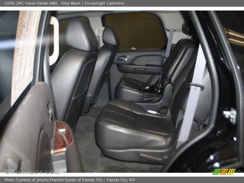 Onyx Black / Cocoa/Light Cashmere 2008 GMC Yukon Denali AWD