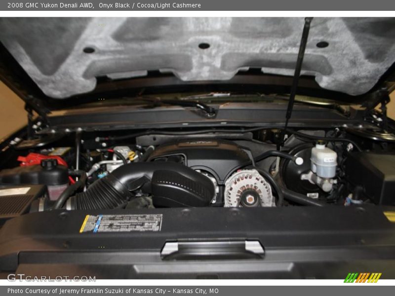 Onyx Black / Cocoa/Light Cashmere 2008 GMC Yukon Denali AWD