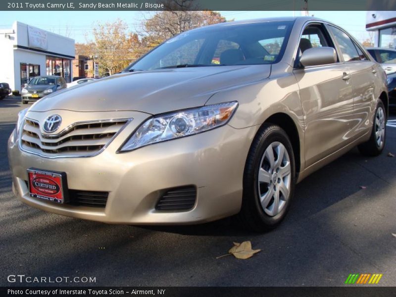 Sandy Beach Metallic / Bisque 2011 Toyota Camry LE
