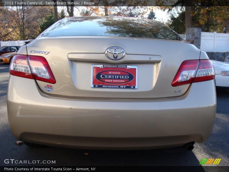 Sandy Beach Metallic / Bisque 2011 Toyota Camry LE