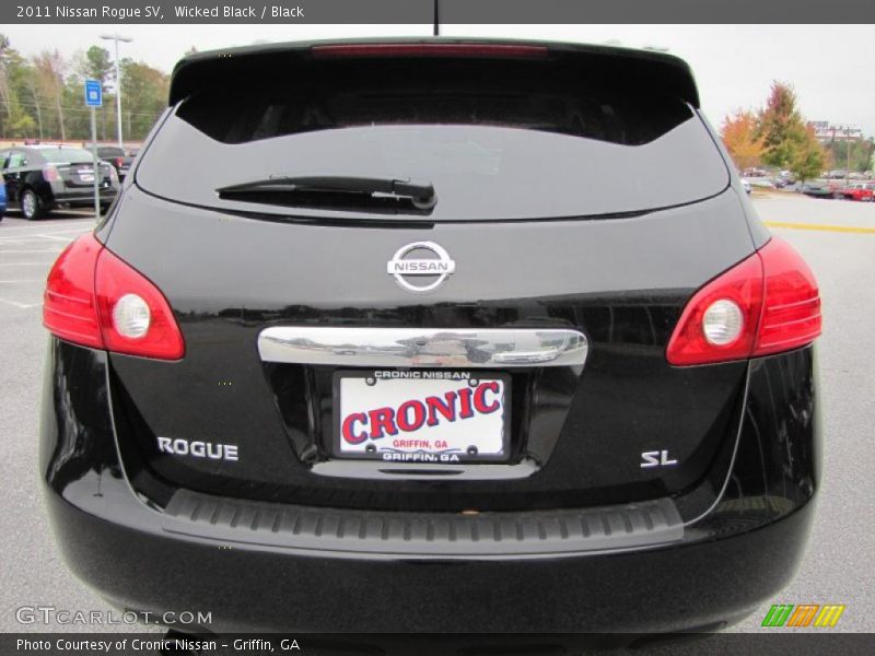 Wicked Black / Black 2011 Nissan Rogue SV