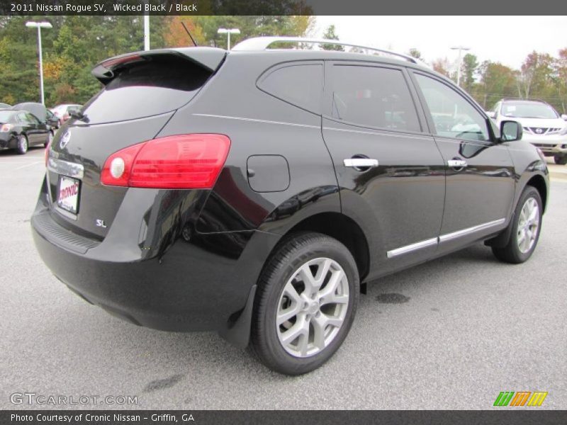 Wicked Black / Black 2011 Nissan Rogue SV