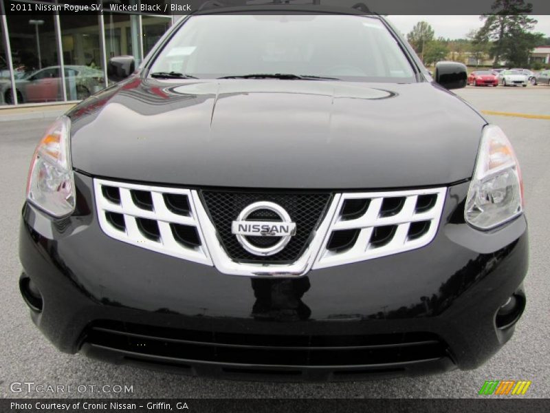 Wicked Black / Black 2011 Nissan Rogue SV
