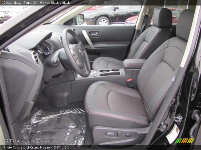  2011 Rogue SV Black Interior