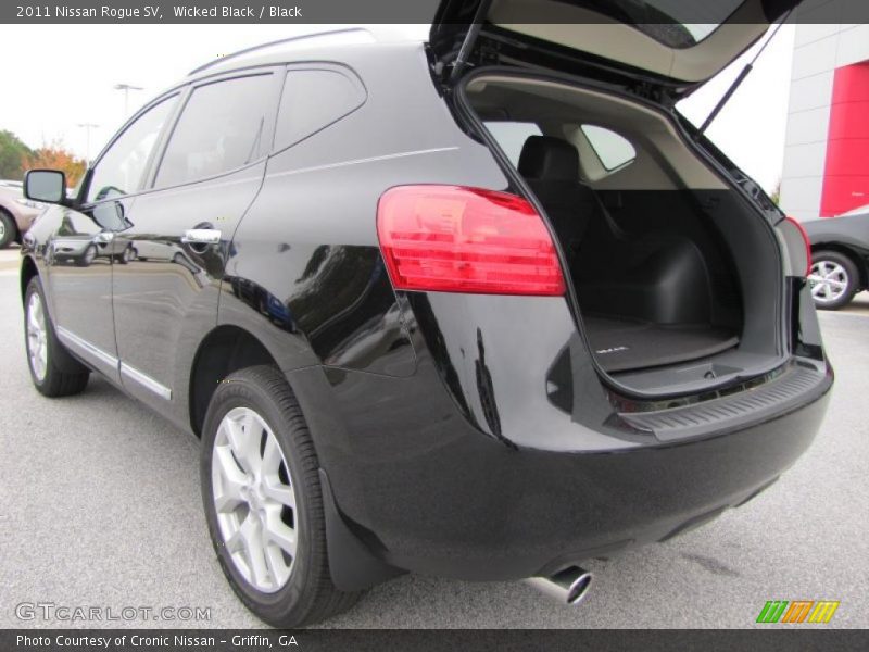 Wicked Black / Black 2011 Nissan Rogue SV