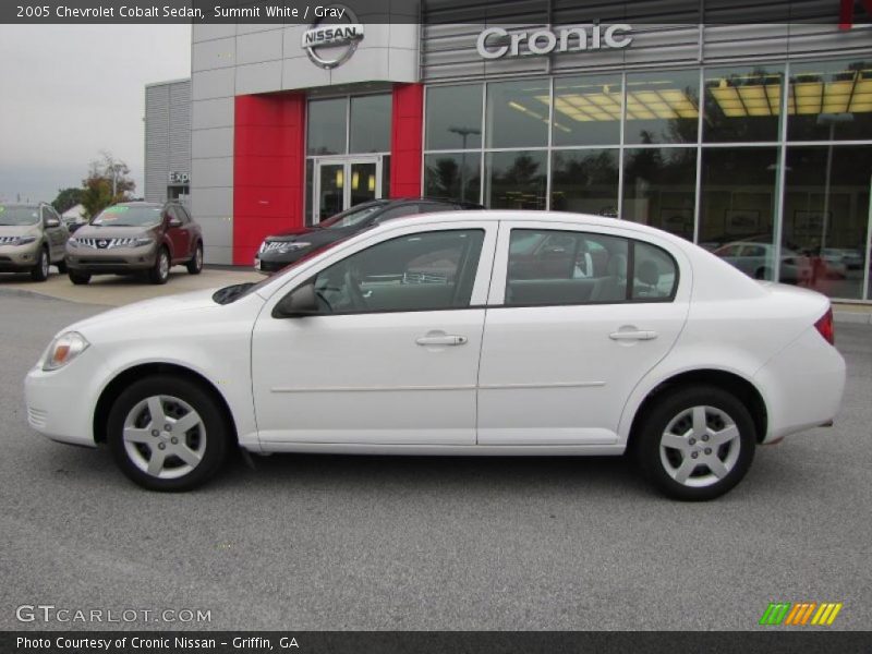 Summit White / Gray 2005 Chevrolet Cobalt Sedan