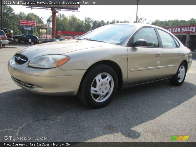 Harvest Gold Metallic / Medium Parchment 2001 Ford Taurus LX