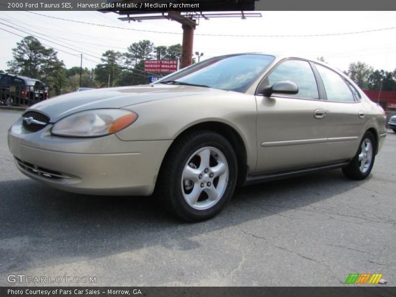 Harvest Gold Metallic / Medium Parchment 2000 Ford Taurus SES