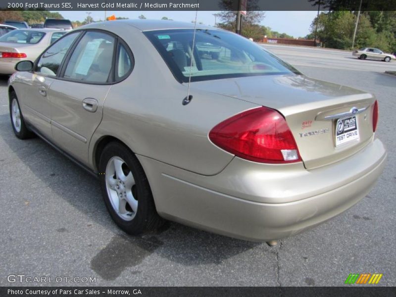 Harvest Gold Metallic / Medium Parchment 2000 Ford Taurus SES