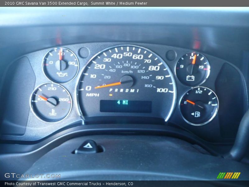  2010 Savana Van 3500 Extended Cargo 3500 Extended Cargo Gauges