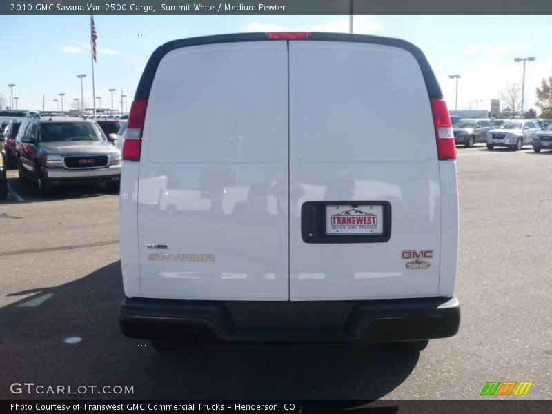 Summit White / Medium Pewter 2010 GMC Savana Van 2500 Cargo