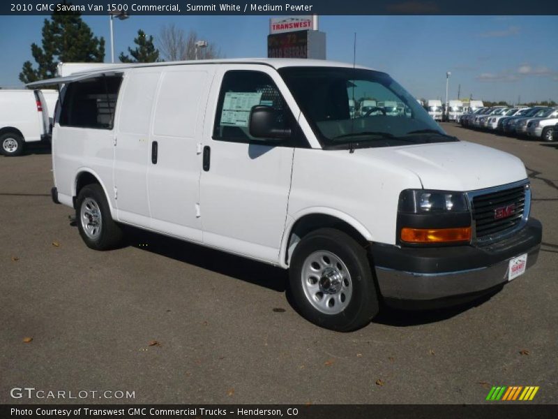 Summit White / Medium Pewter 2010 GMC Savana Van 1500 Commercial
