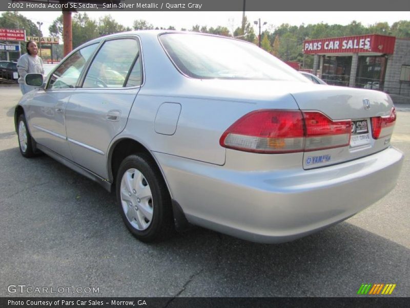 Satin Silver Metallic / Quartz Gray 2002 Honda Accord SE Sedan