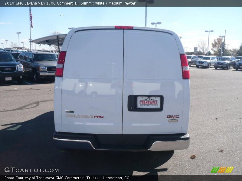 Summit White / Medium Pewter 2010 GMC Savana Van 1500 Commercial