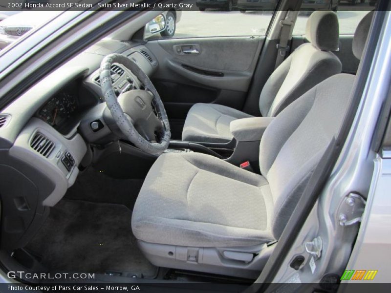  2002 Accord SE Sedan Quartz Gray Interior