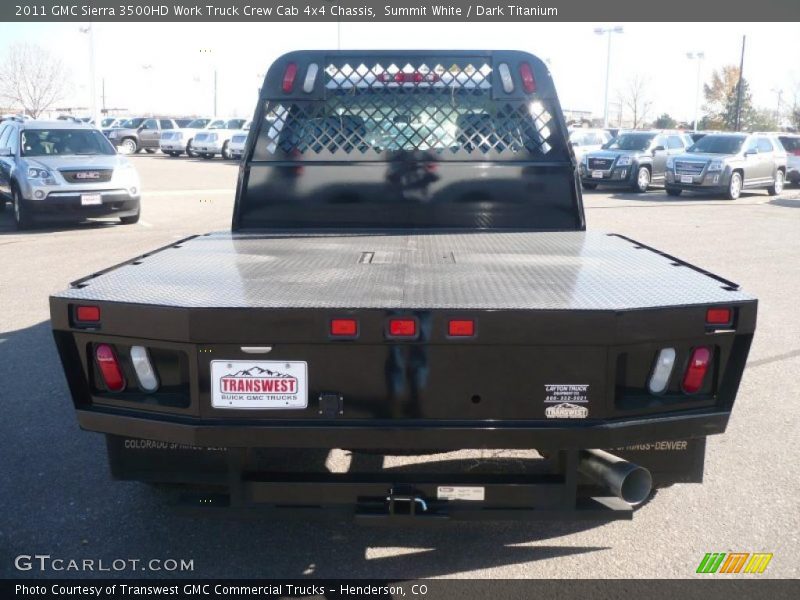 Summit White / Dark Titanium 2011 GMC Sierra 3500HD Work Truck Crew Cab 4x4 Chassis