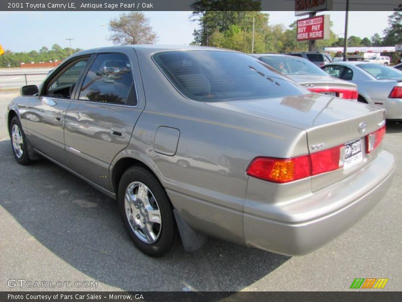 Antique Sage Pearl / Oak 2001 Toyota Camry LE