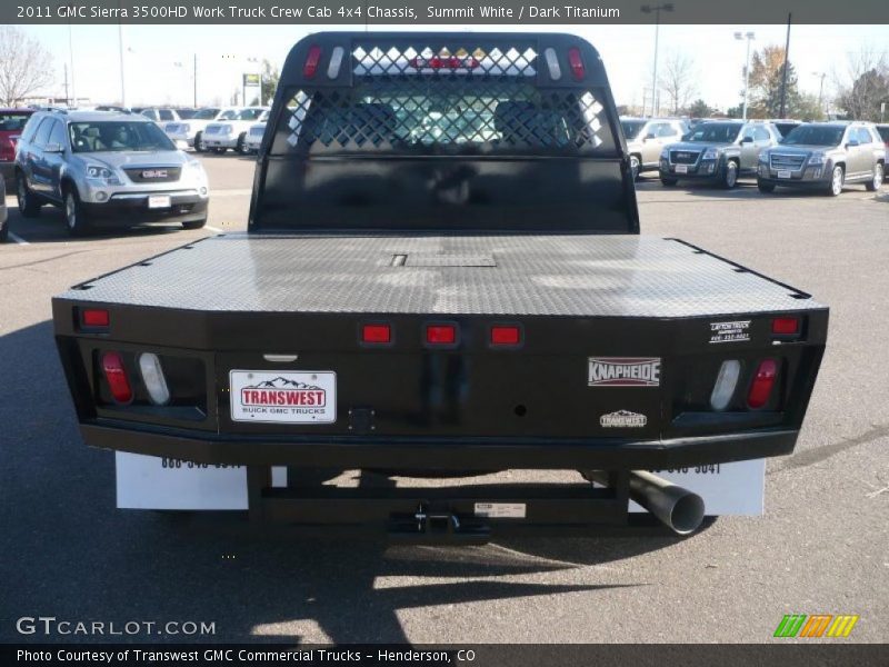 Summit White / Dark Titanium 2011 GMC Sierra 3500HD Work Truck Crew Cab 4x4 Chassis