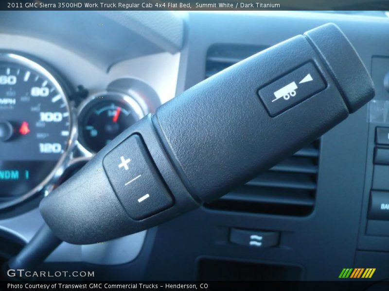  2011 Sierra 3500HD Work Truck Regular Cab 4x4 Flat Bed 6 Speed Allison Automatic Shifter