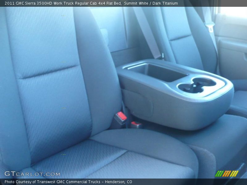 Summit White / Dark Titanium 2011 GMC Sierra 3500HD Work Truck Regular Cab 4x4 Flat Bed