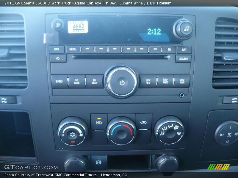 Controls of 2011 Sierra 3500HD Work Truck Regular Cab 4x4 Flat Bed