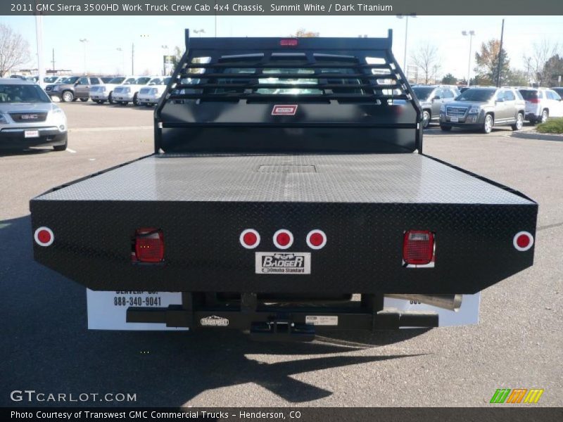 Summit White / Dark Titanium 2011 GMC Sierra 3500HD Work Truck Crew Cab 4x4 Chassis