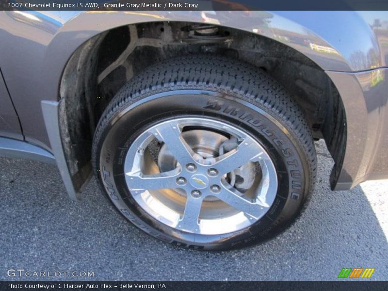 Granite Gray Metallic / Dark Gray 2007 Chevrolet Equinox LS AWD