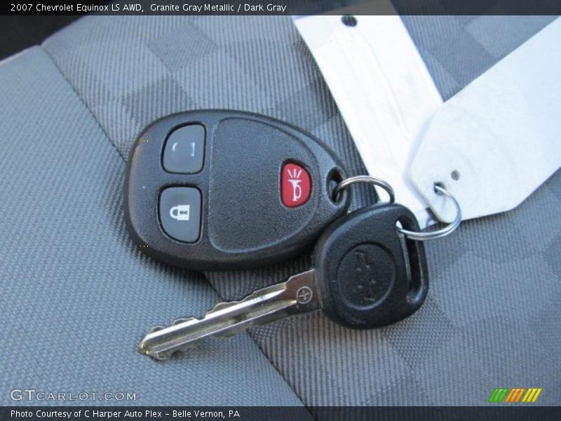 Granite Gray Metallic / Dark Gray 2007 Chevrolet Equinox LS AWD