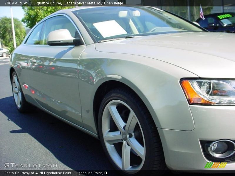 Sahara Silver Metallic / Linen Beige 2009 Audi A5 3.2 quattro Coupe