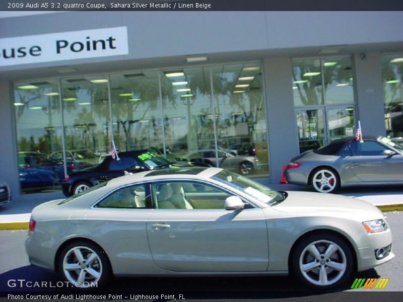Sahara Silver Metallic / Linen Beige 2009 Audi A5 3.2 quattro Coupe