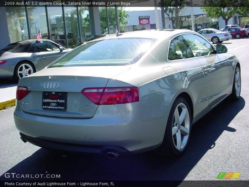 Sahara Silver Metallic / Linen Beige 2009 Audi A5 3.2 quattro Coupe