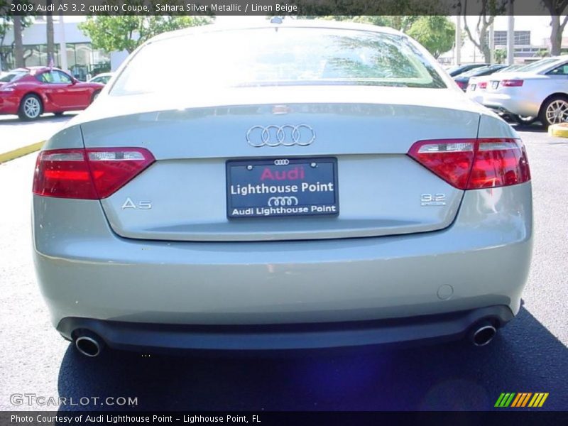 Sahara Silver Metallic / Linen Beige 2009 Audi A5 3.2 quattro Coupe
