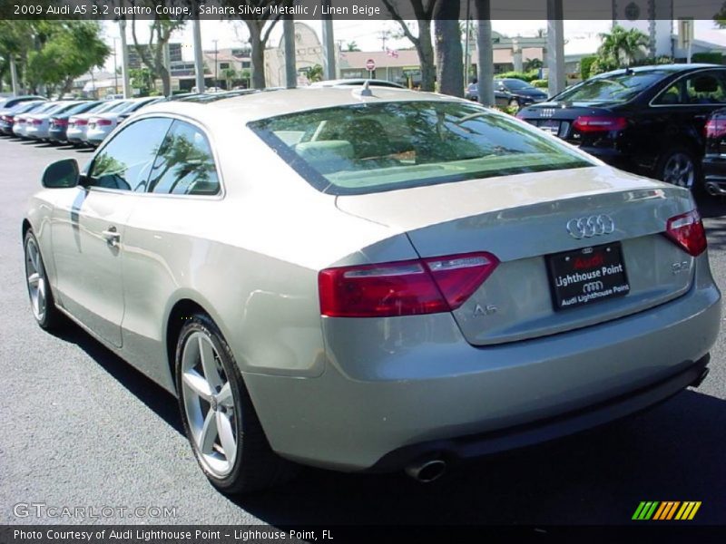 Sahara Silver Metallic / Linen Beige 2009 Audi A5 3.2 quattro Coupe