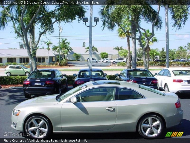 Sahara Silver Metallic / Linen Beige 2009 Audi A5 3.2 quattro Coupe