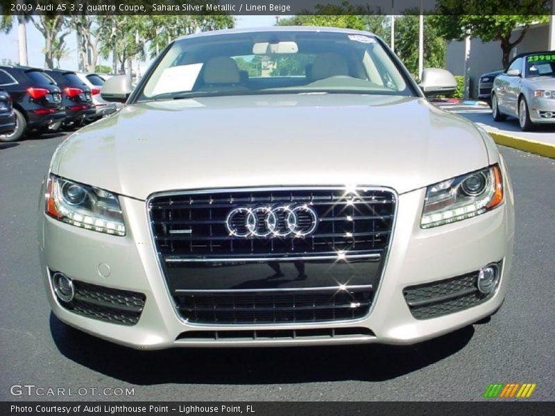 Sahara Silver Metallic / Linen Beige 2009 Audi A5 3.2 quattro Coupe