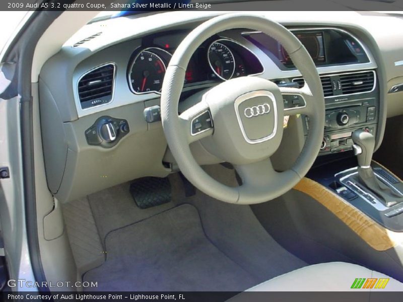 Sahara Silver Metallic / Linen Beige 2009 Audi A5 3.2 quattro Coupe