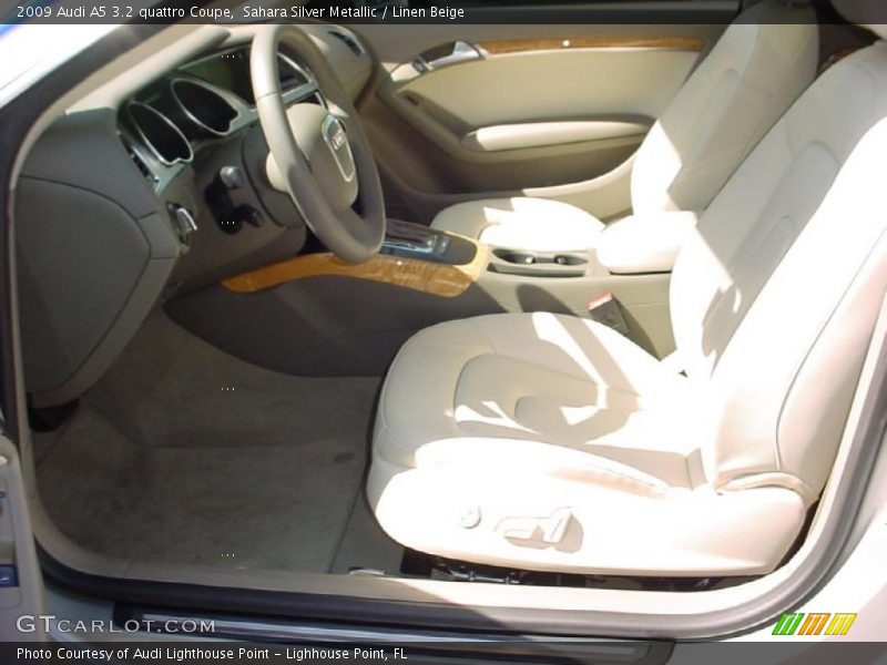  2009 A5 3.2 quattro Coupe Linen Beige Interior