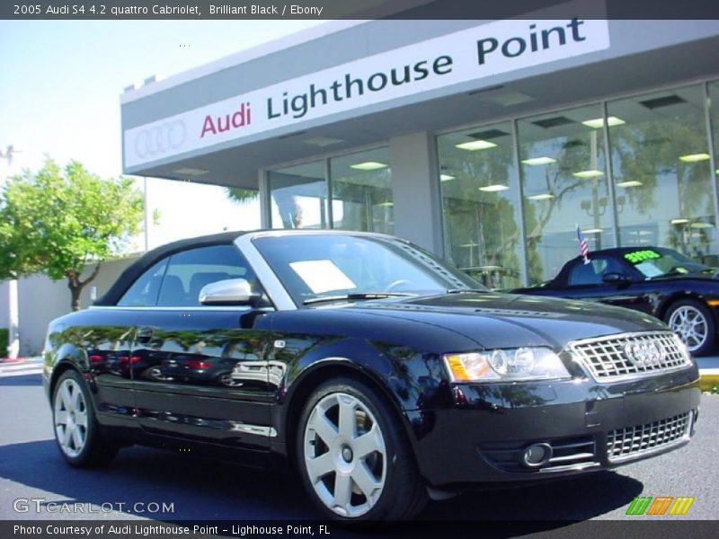 Brilliant Black / Ebony 2005 Audi S4 4.2 quattro Cabriolet