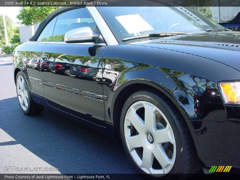 Brilliant Black / Ebony 2005 Audi S4 4.2 quattro Cabriolet