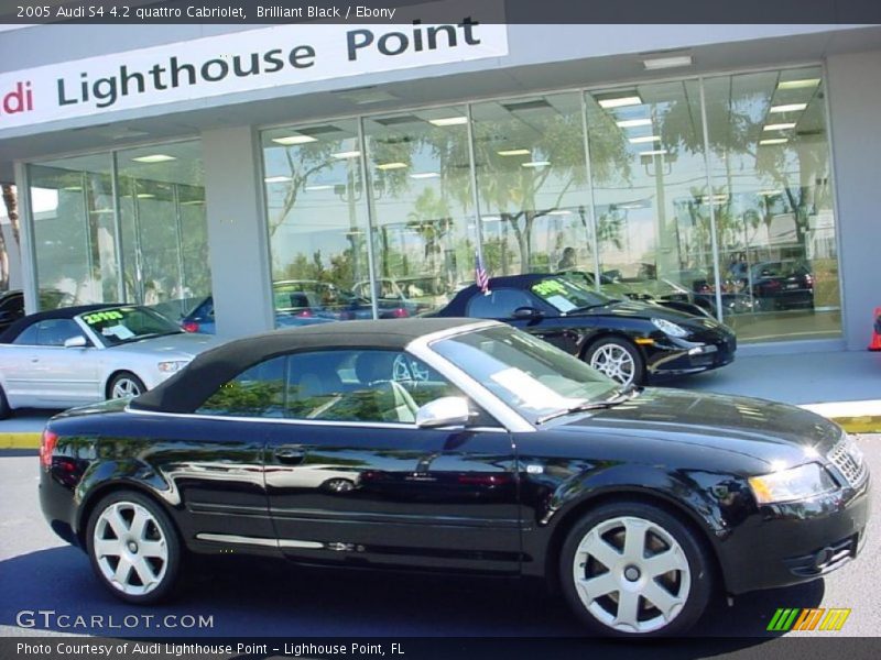 Brilliant Black / Ebony 2005 Audi S4 4.2 quattro Cabriolet