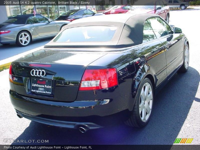 Brilliant Black / Ebony 2005 Audi S4 4.2 quattro Cabriolet