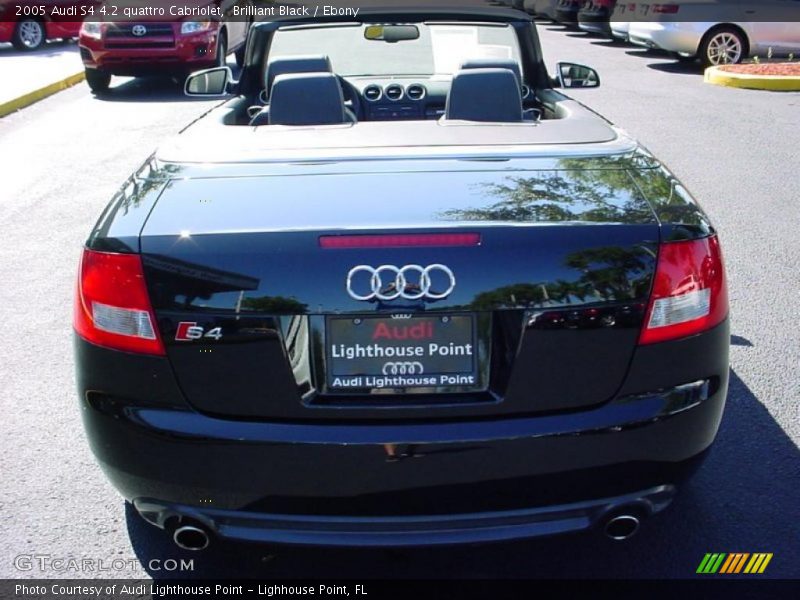 Brilliant Black / Ebony 2005 Audi S4 4.2 quattro Cabriolet