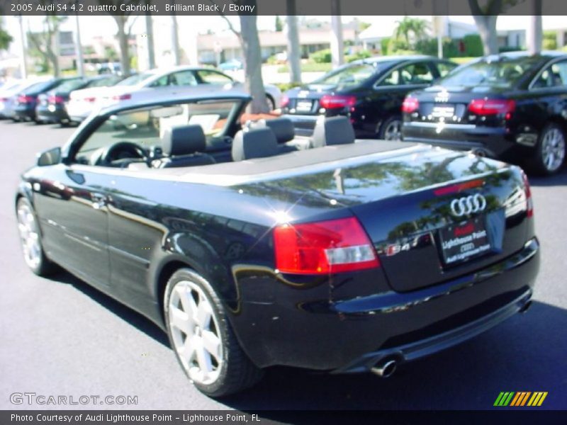 Brilliant Black / Ebony 2005 Audi S4 4.2 quattro Cabriolet