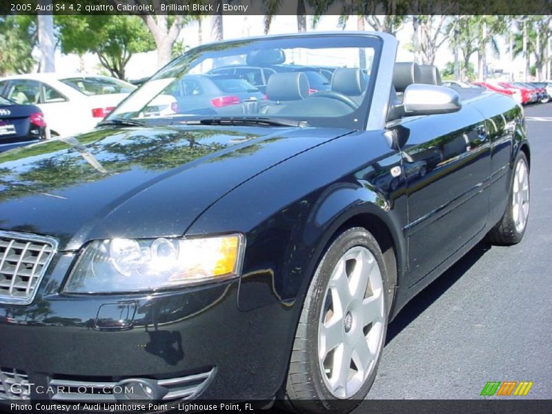 Brilliant Black / Ebony 2005 Audi S4 4.2 quattro Cabriolet