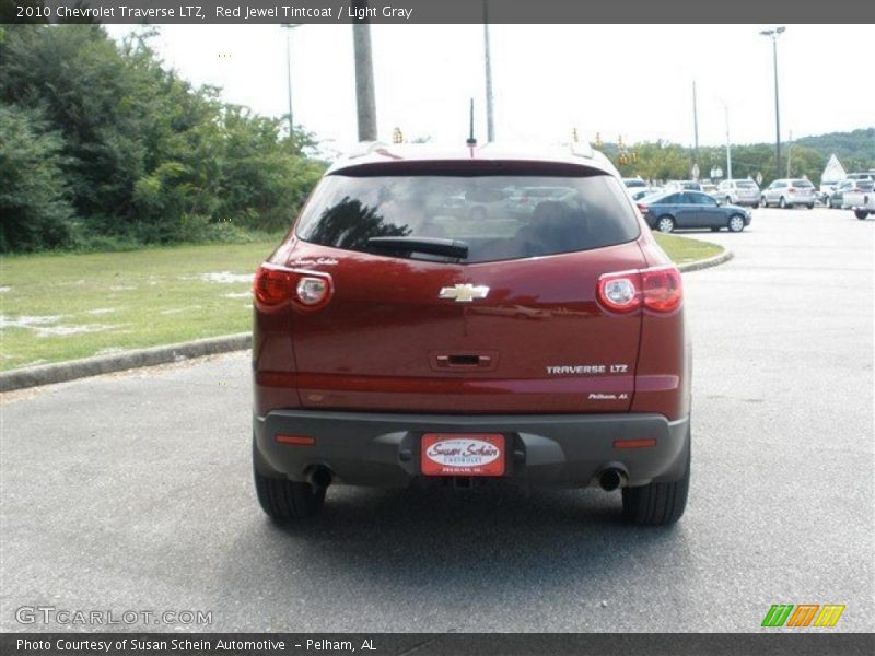 Red Jewel Tintcoat / Light Gray 2010 Chevrolet Traverse LTZ